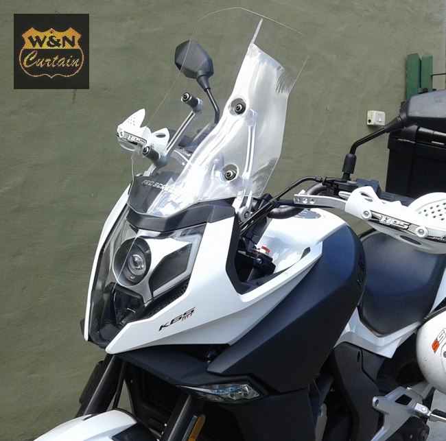 PARABRISAS CURTAIN ELEVADO 60cm CF MOTO 650MT (TRANSPARENTE) - Motosport